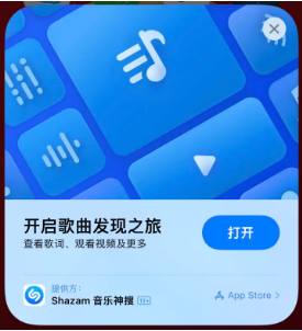 绍兴苹果14维修站分享iPhone14音乐识别功能使用方法 