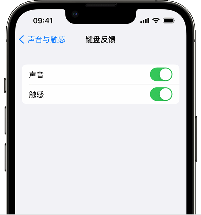 绍兴苹果14维修分享iPhone 14 系列机型如何开启键盘声音或触感反馈 