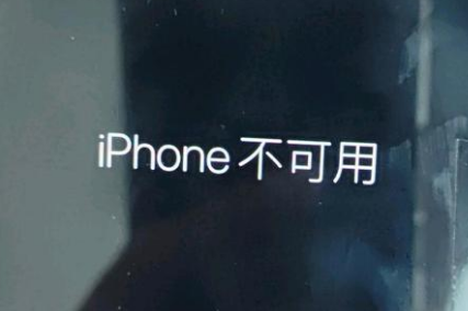 绍兴苹果服务网点分享锁屏界面显示“iPhone 不可用”如何解决 