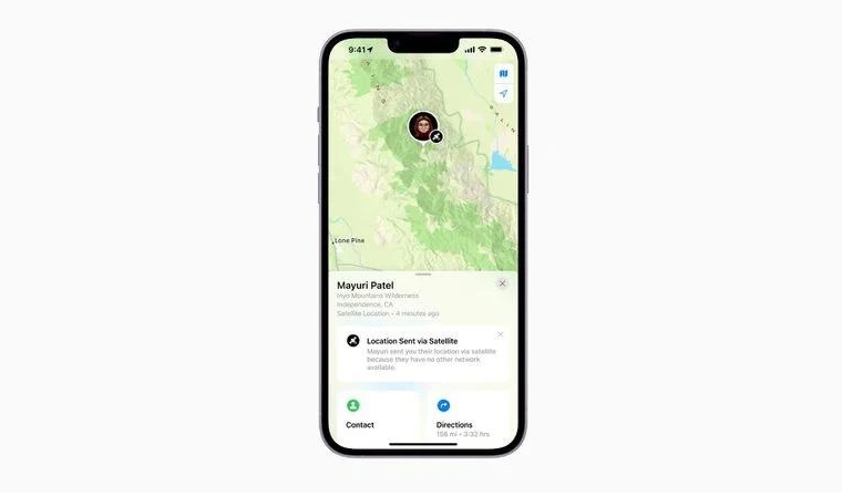 绍兴苹果14维修分享iPhone14系列中 FindMy功能通过卫星分享位置方法教程 