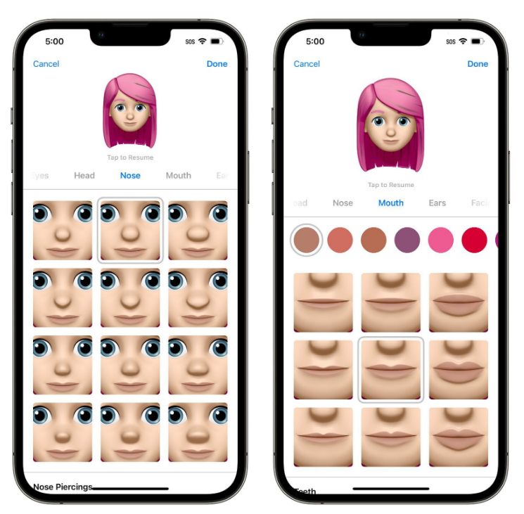 绍兴苹果手机维修分享​iOS 16中的拟我表情有了哪些变化和升级 